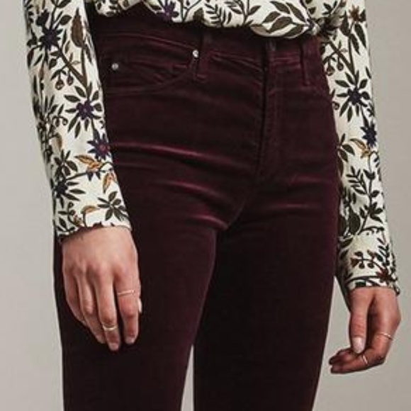 NWT AG The Farrah High Waist Velvet Jeans - Picture 3 of 7